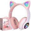 Cat Ear Headphone Bluetooth 3.5 Stereo Headset, STN-28 Audio Device, Noise Canceling and Microphone. (R-M) - Image 6