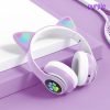 Cat Ear Headphone Bluetooth 3.5 Stereo Headset, STN-28 Audio Device, Noise Canceling and Microphone. (R-M)