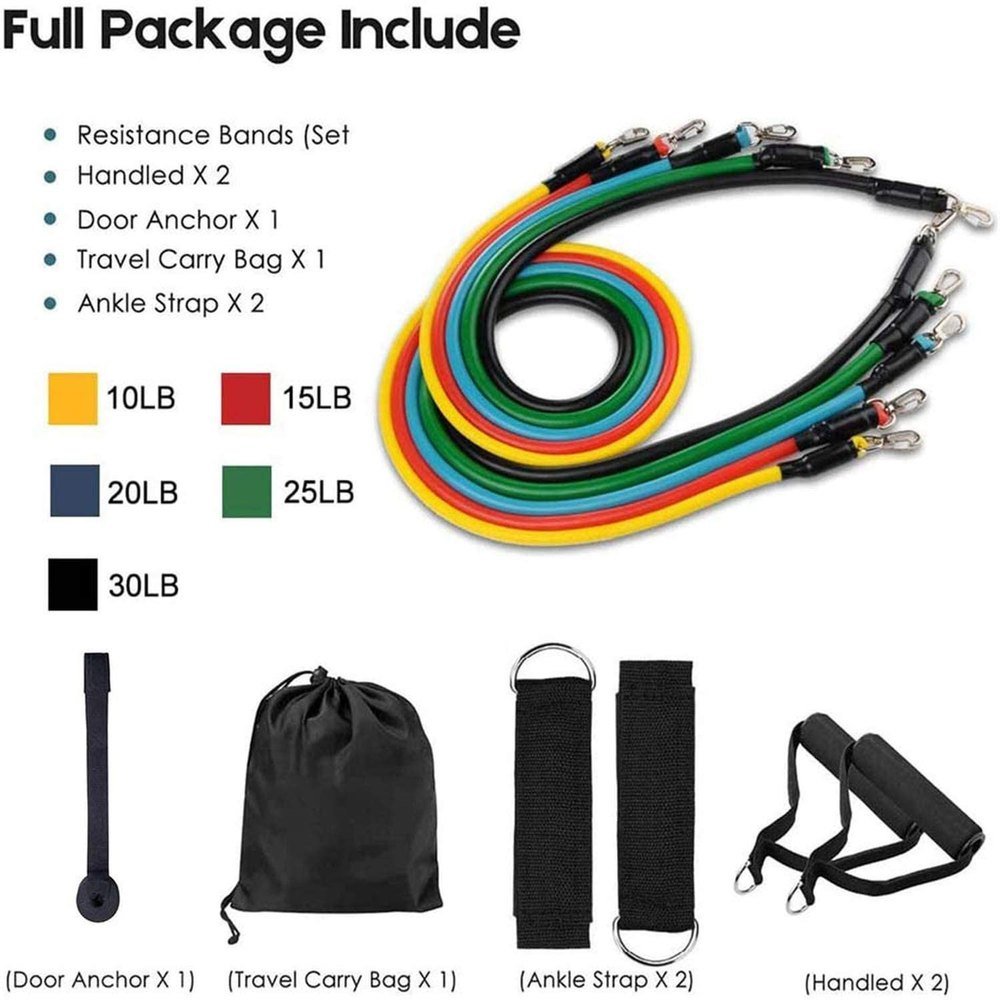 Exercise Band Set of 11 Pcs - Image 4