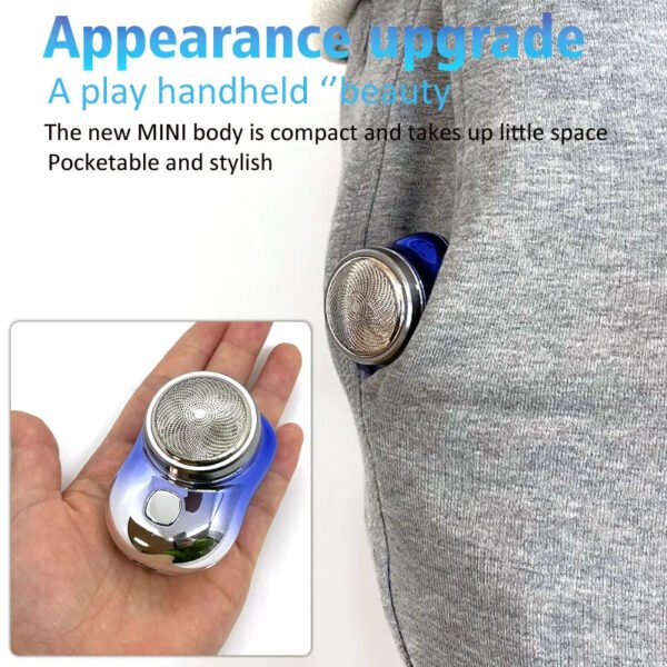 Mini Portable USB Rechargeable Electric Shaver - Image 3