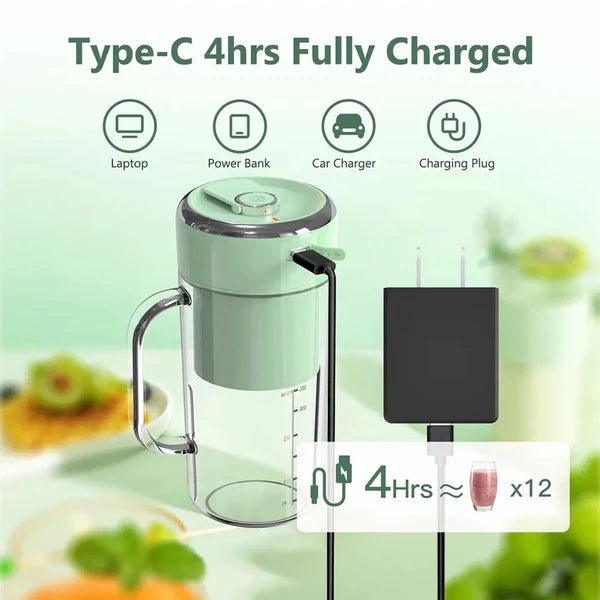 MINI SMOOTHIE BLENDER WITH STRAW - Image 5
