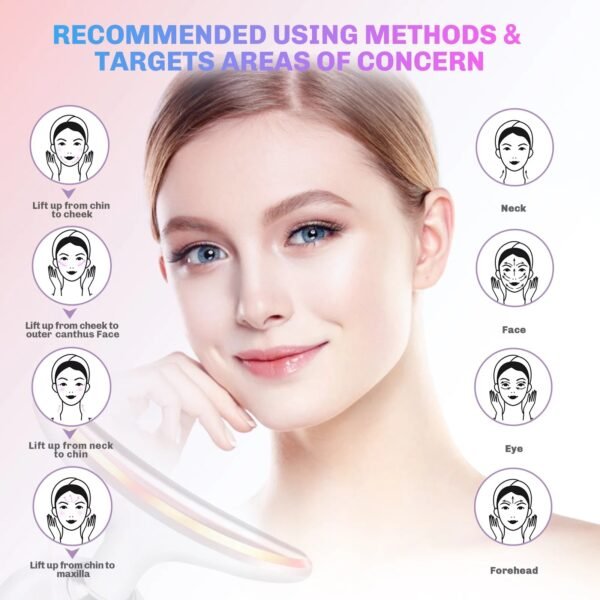 LED Neck Face Beauty Device Facial Massager - Image 5