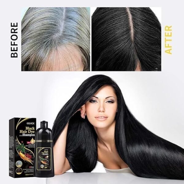 Natural Black Hair 3- IN-1 Dye Shampoo - Image 6