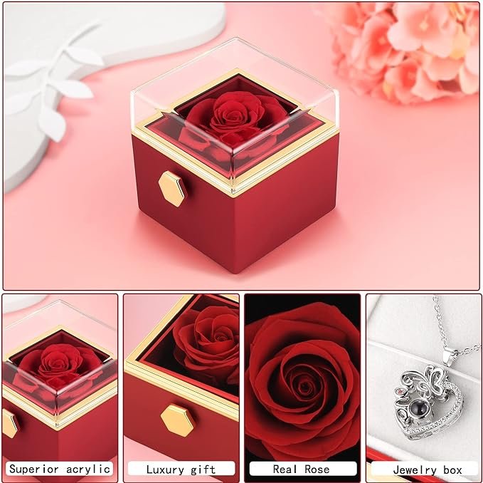 Rotating Rose Gift Box - Image 4