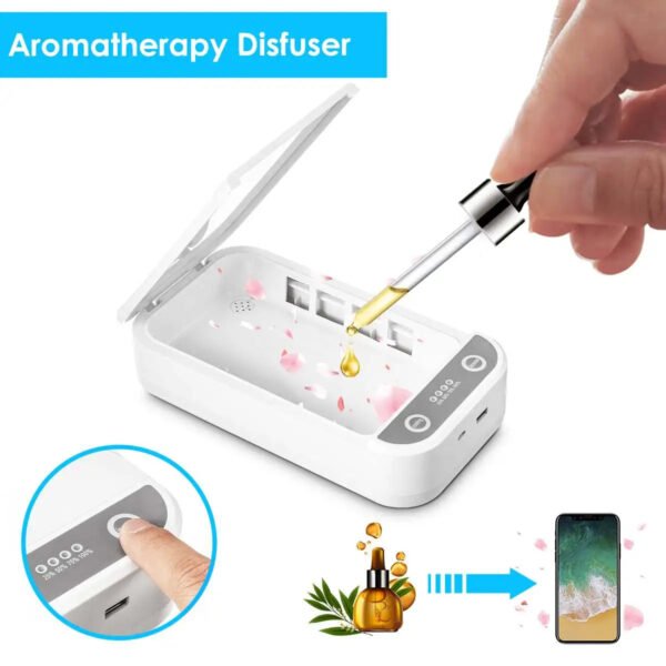 UV Cell Phone Sterilizer with Aroma Diffuser - Image 3