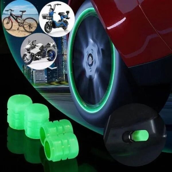 Car Luminous Tire Valve Cap(4 pcs set) - Image 2