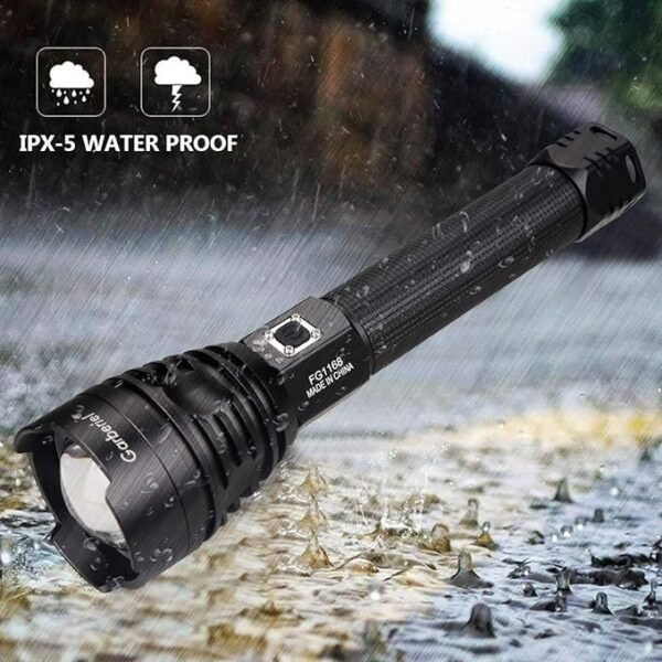 P90 LED Rechargeable Laser Flashlight - Image 5