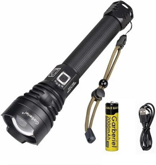 P90 LED Rechargeable Laser Flashlight - Image 3