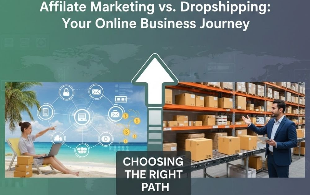 Affiliate Marketing vs. Dropshipping: Choosing the Right Path for Your Online Business